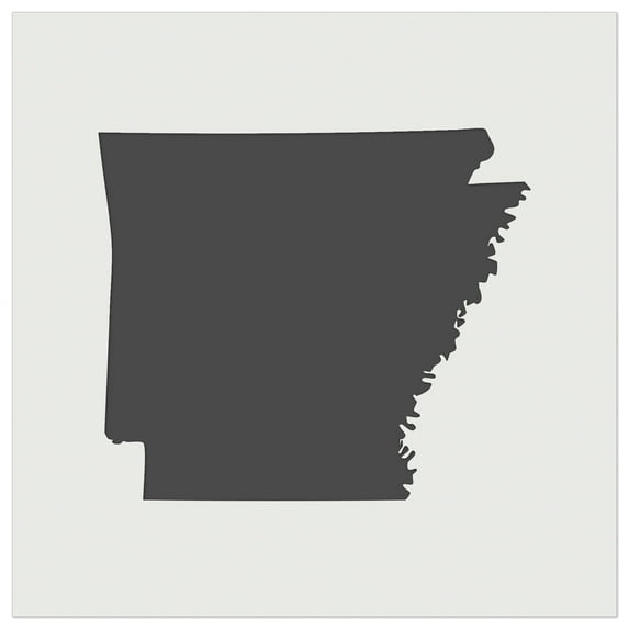 Arkansas State Silhouette DIY Cookie Wall Craft Stencil - 9.0 Inch