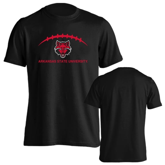 Arkansas State University Red Wolves Football Laces Out Logo T-Shirt