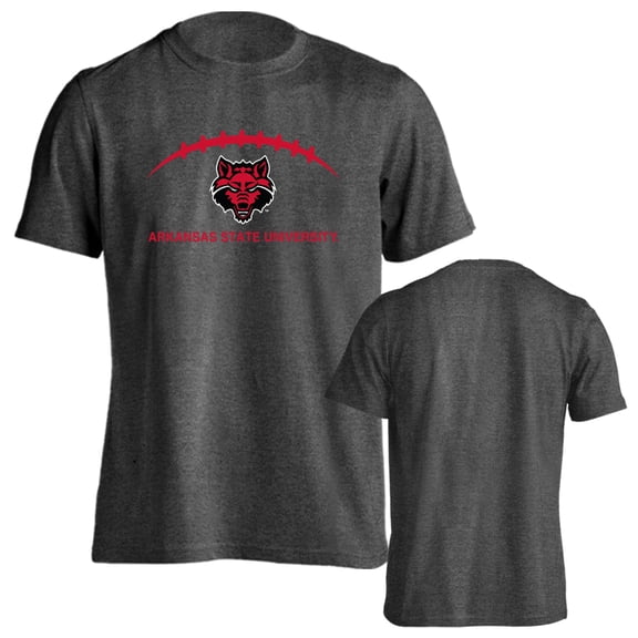 Arkansas State University Red Wolves Football Laces Out Logo T-Shirt