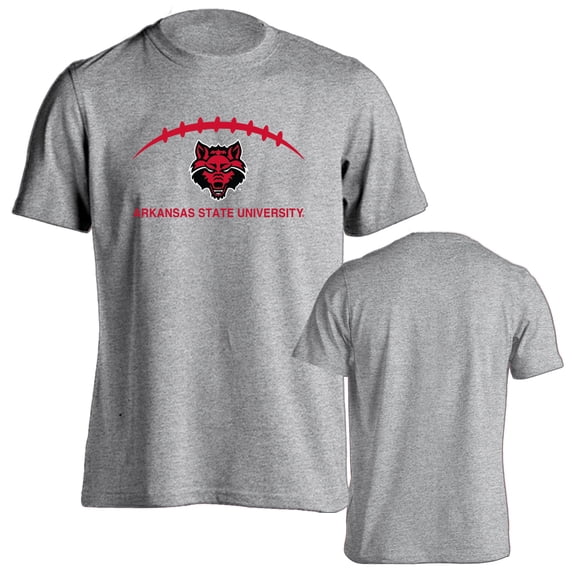Arkansas State University Red Wolves Football Laces Out Logo T-Shirt