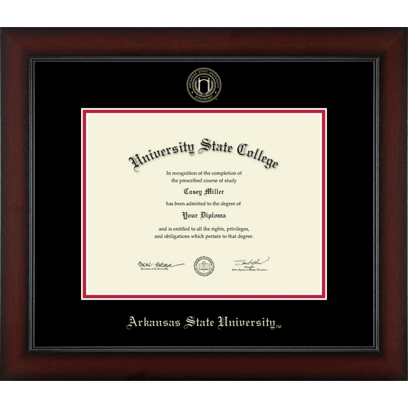 Arkansas State University at Jonesboro Diploma Frame, Document Size 11" x 8.5"