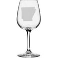 thumbnail image 1 of Arkansas States Etched 12.75oz All Purpose Libbey Wine Glass, 1 of 1