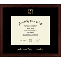 Arkansas Tech University Diploma Frame, Document Size 11" x 8.5"