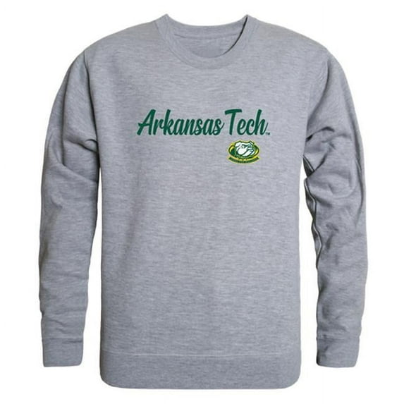 Arkansas Tech University Wonder Boys Script Crewneck Sweatshirt, Heather Grey - Extra Large