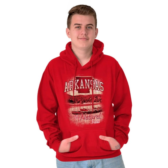 Arkansas The Natural State Canoeing Hoodie Sweatshirt Women Men Brisco Brands M