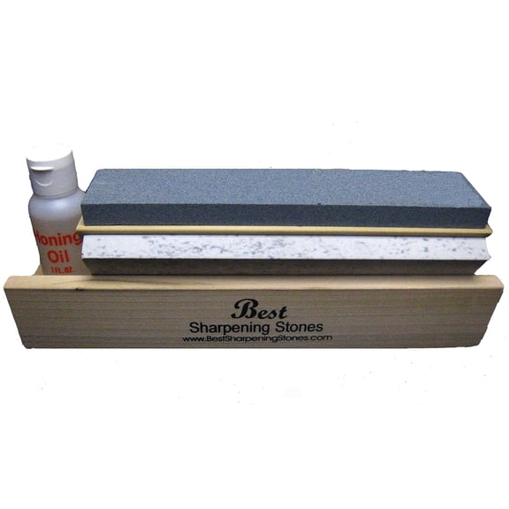Arkansas Tri-Hone Knife Sharpener - 3 Stones 6" Multicolor