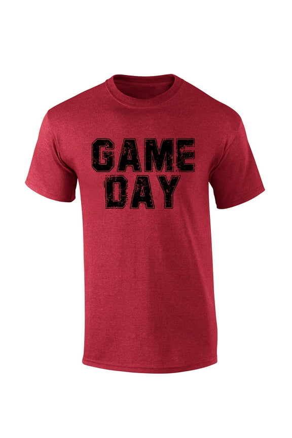 Arkansas Tshirt Football Team Color Cardinal and Black Alabama Game Day Shirt Mens Short Sleeve T-shirt Graphic Tee-Heather Cardinal-small