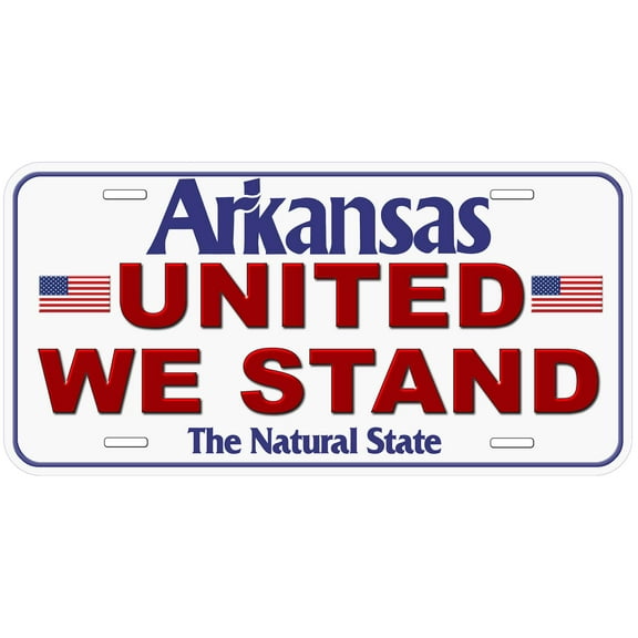 Arkansas United We Stand Novelty Car Auto License Plate
