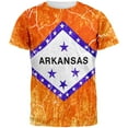 thumbnail image 1 of Arkansas Vintage Distressed State Flag All Over Mens T Shirt Multi 2XL, 1 of 2