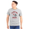 thumbnail image 1 of Arkansas in Hog We Trust Funny AR Plus Size Crewneck Graphic Tee Shirt Brisco Brands 3X, 1 of 5