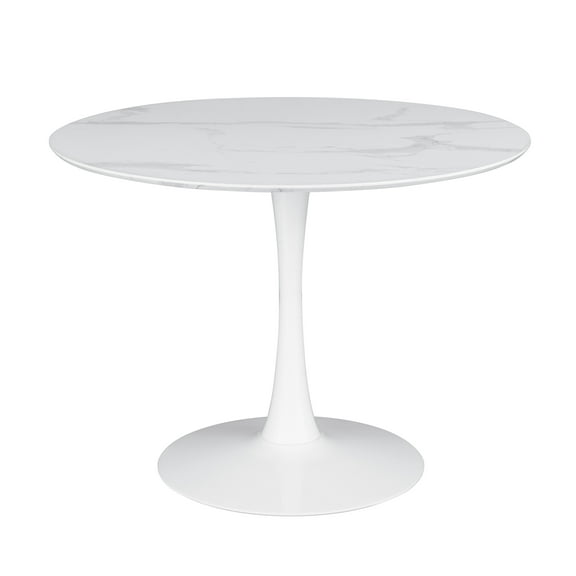 Arkell 40-inch Round Pedestal Dining Table White