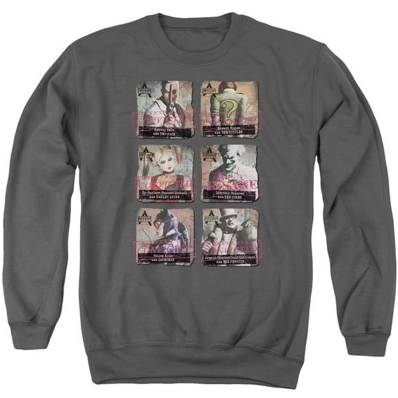 Arkham City - Arkham Lineup - Crewneck Sweatshirt - XX-Large