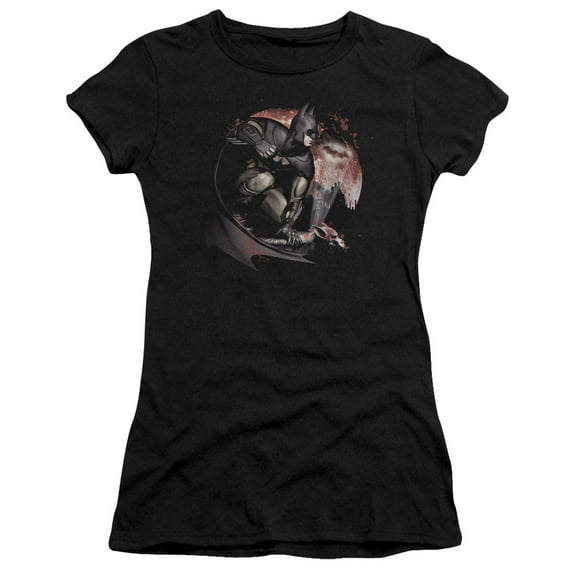Batman Arkham City Blood Moon S/S Junior Women's T-Shirt Sheer Black