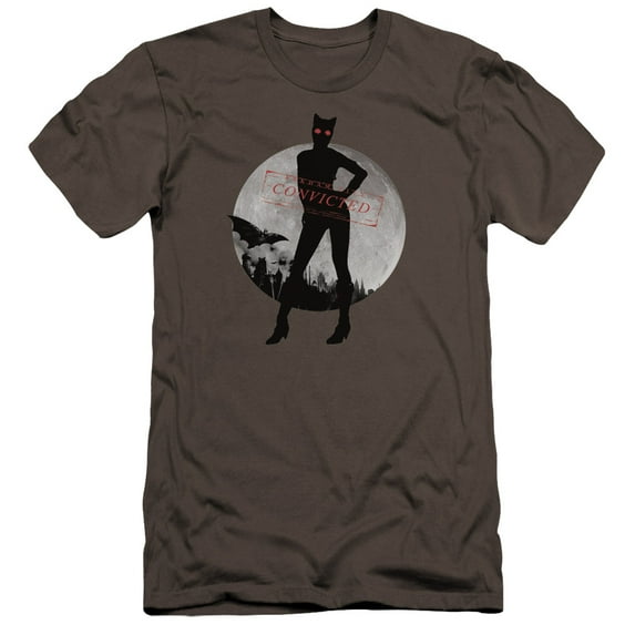 Arkham City - Catwoman Convicted - Premium Slim Fit Short Sleeve Shirt - X-Large