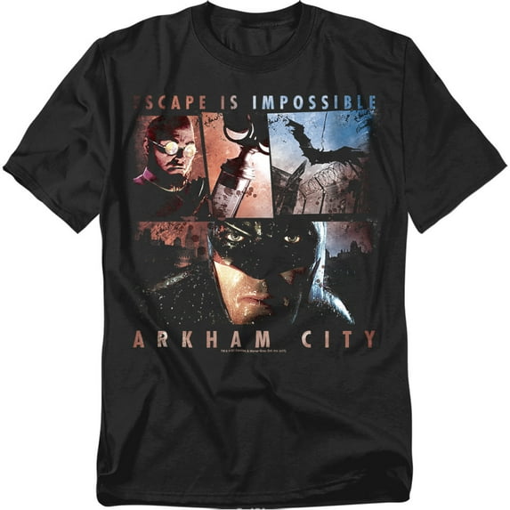 Arkham City T-Shirt Escape Is Impossible Unisex Graphic Tee For Men & Women