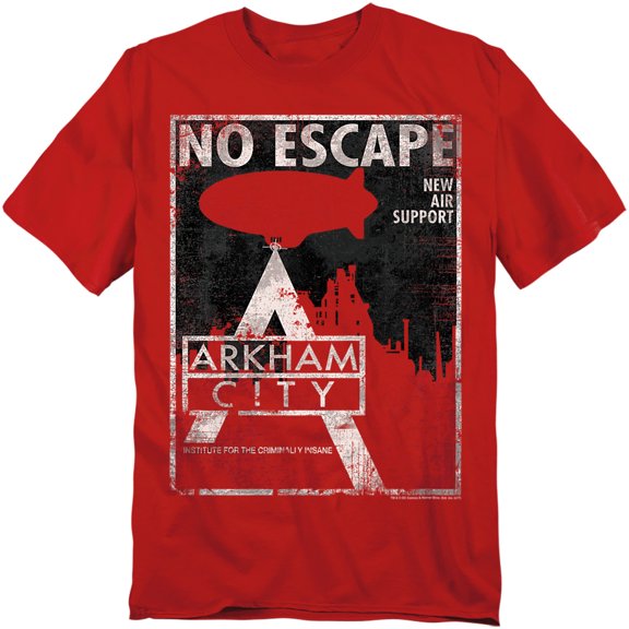 Arkham City T-Shirt No Escape Unisex Graphic Tee For Men & Women