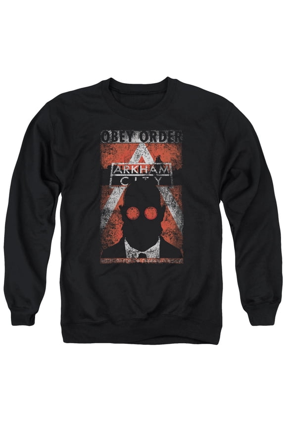 Arkham City - Obey Order Poster - Crewneck Sweatshirt - Small