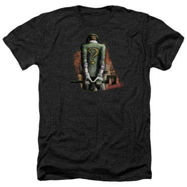 Arkham City - Riddler Convicted - Heather Short Sleeve Shirt - Small