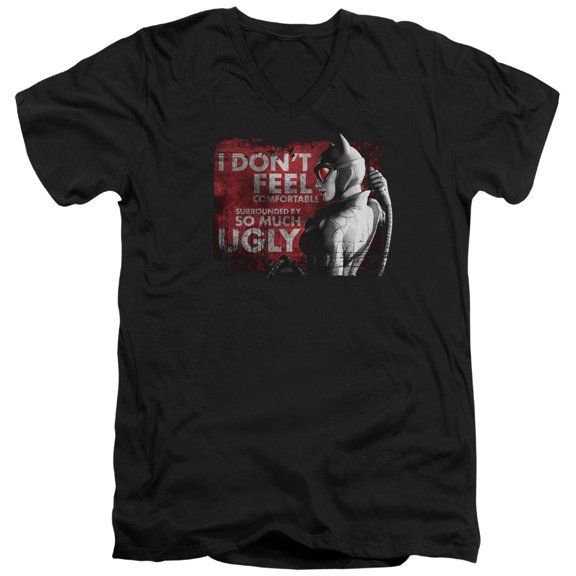 Arkham City - So Much Ugly - Slim Fit V Neck Shirt - Large