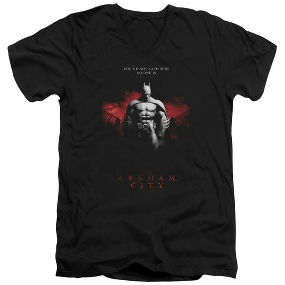 Arkham City - Standing Strong - Slim Fit V Neck Shirt - Medium
