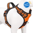 thumbnail image 1 of Arkham Dog Harness, No-Pull Pet Harness with 2 Leash Clips, Adjustable Soft Padded Dog Vest, Reflective No-Choke Pet Oxford Vest with Easy Control Handle for Large Dogs, Orange, M, 1 of 7