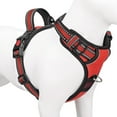 thumbnail image 1 of Howarmer Dog Harness, No-Pull Pet Harness with 2 Leash Clips, Adjustable Soft Padded Dog Vest, Reflective No-Choke Pet Oxford Vest with Easy Control Handle for Small Dogs, Red, XS, 1 of 8