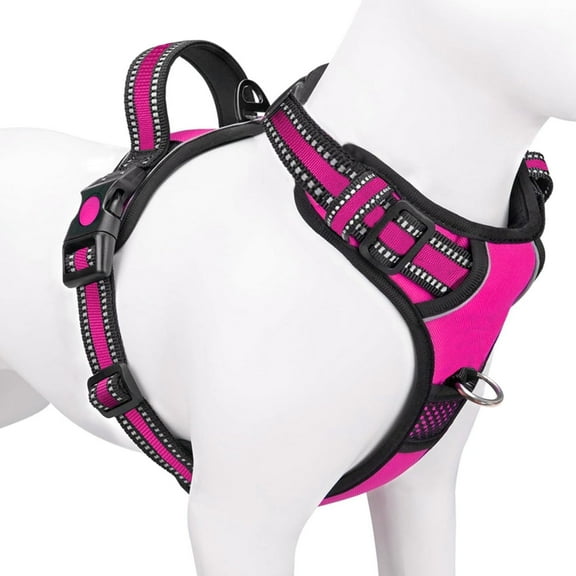 No-Pull Dog Harness, Adjustable Soft Padded Reflective Oxford Cloth Vest, XS