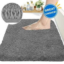 NJSBYL Dog Area Rug 3x5 Mat Bathrug Shaggy Gray 30 x 60 Inches Machine Washable Dry Ultra Soft Water Absorbent Indoor Chenille Doormat Play Area
