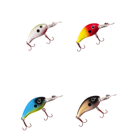 Arkie 350 Series 3 Inch Crankbaits Fishing Lures for Crappie, Walleye, Bass, 4 Pack