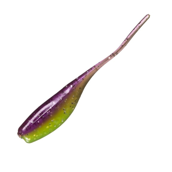 Arkie Lures 2 inch Sexee Tail Shad Soft Fishing Lure, Color Sour Grape