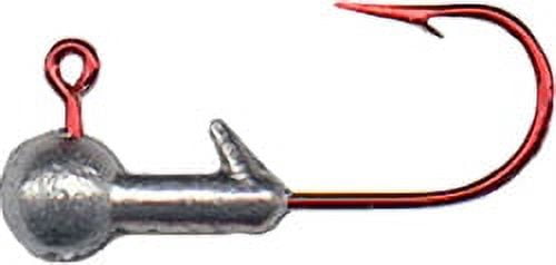 Arkie Lures Basic Jig Head, Red Hook, Size 1/32 oz. - Walmart.com
