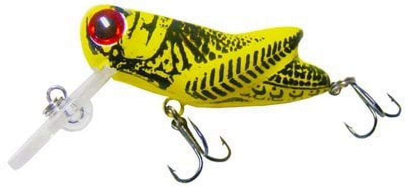 Arkie Lures Crappie Crankbait Hopper, Color Yellow, CH-10