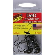Arkie Lures DeD Stand-Up Finesse Jig Head, Color Green Pumpkin, Size 3/16 oz.