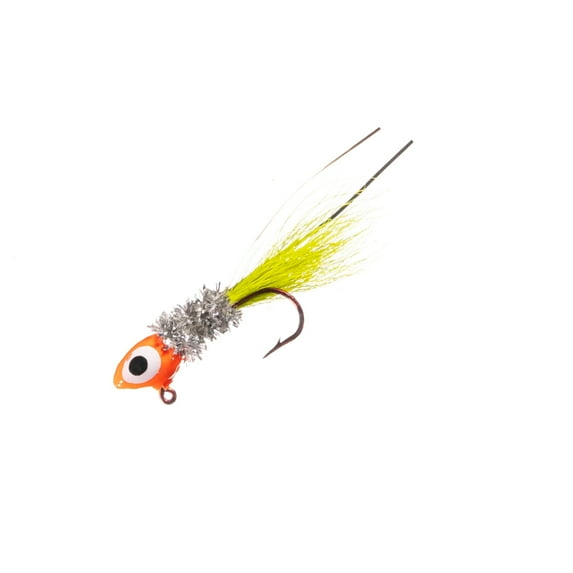 Arkie Lures Original Shineee Hineee Jig, Color Orange/Chartreuse, Size 1/16 oz.