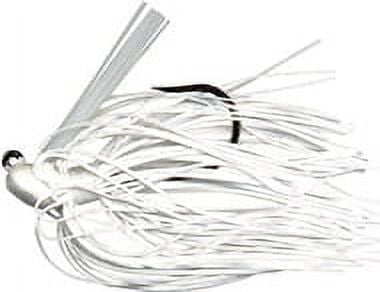 Arkie Lures Rattle Band Bass Jig, Color White, Size 3/8 oz