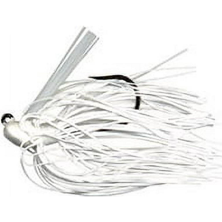 Arkie Lures Rattle Band Bass Jig, Color White, Size 3/8 oz.