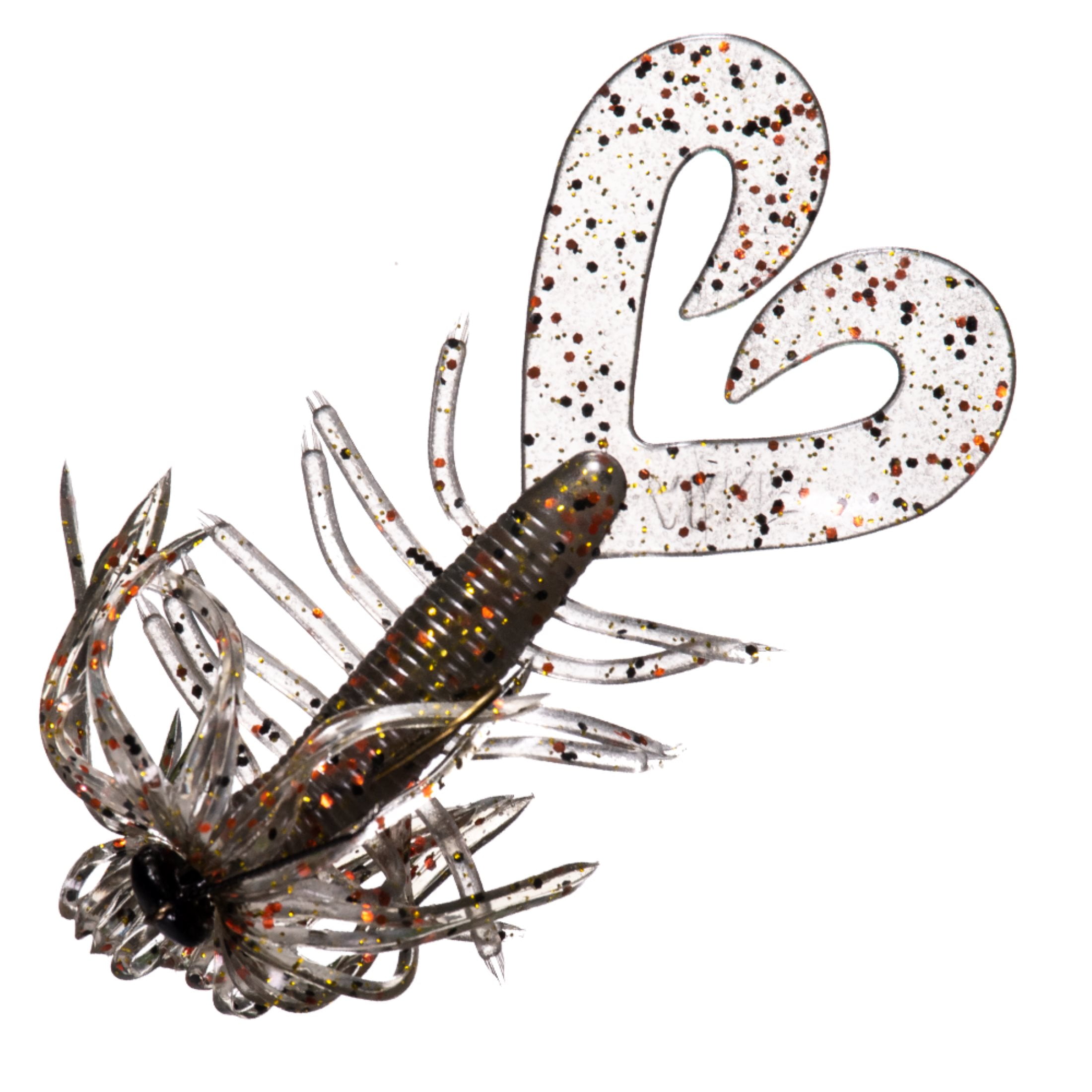 Arkie Lures Salty Crawlin' Grub Plastic Jig, Color Houdini