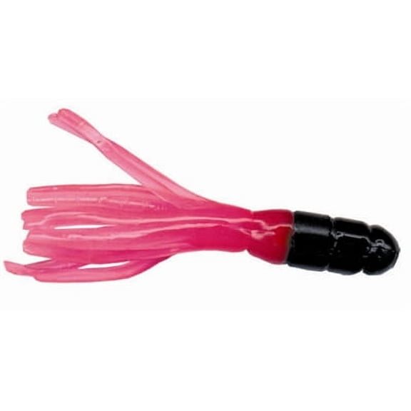 Arkie Lures Solid Body Fishing Tube,Color Black/Pink