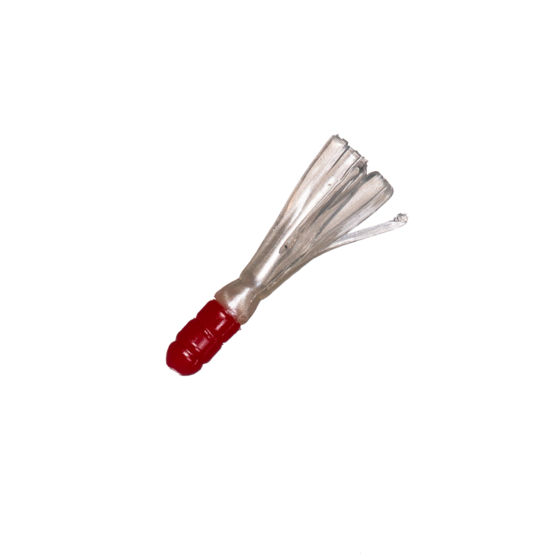 Arkie Lures Solid Body Fishing Tube, Color Red/Pearl
