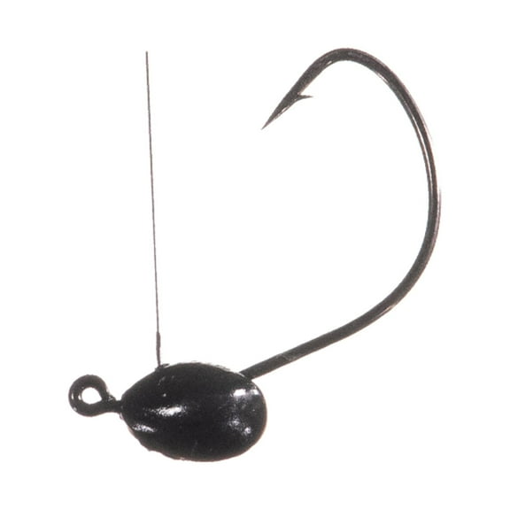 Arkie Lures Wacky Head Jig, Black 1/8 oz.