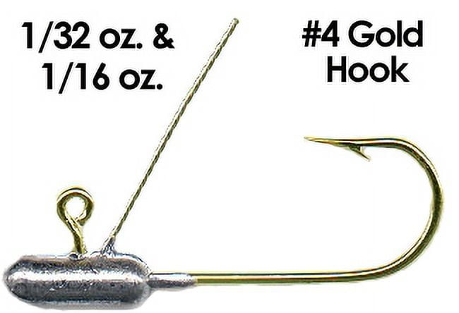 Arkie Tube Insert Weedless Heads, Bronze, 1/32 Oz., 5 Count