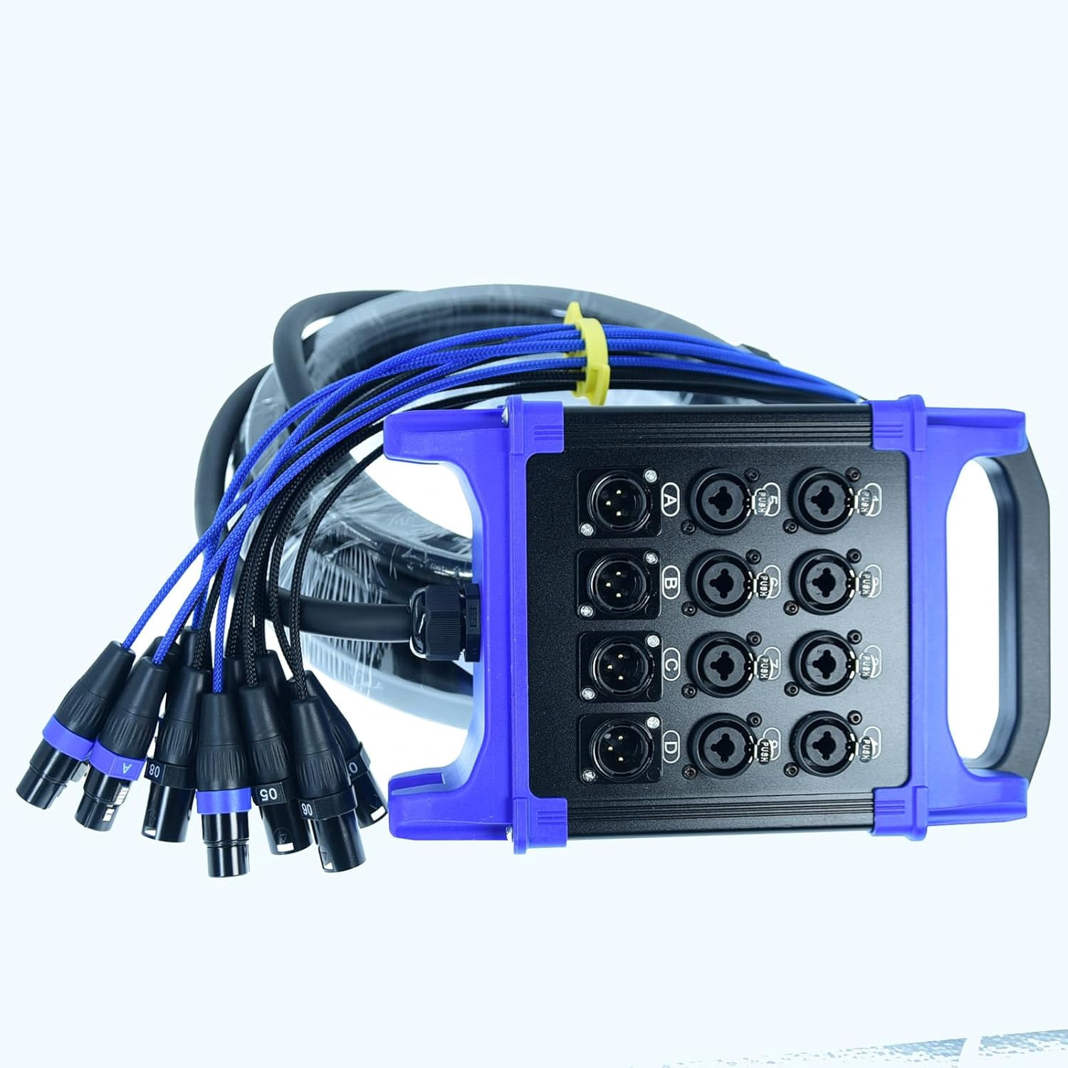 Arklove 8 Send Female 4 Return Male 12-Channel Low Profil XLR 1/4" TRS Send Sub Combo Splitter Snake Cable