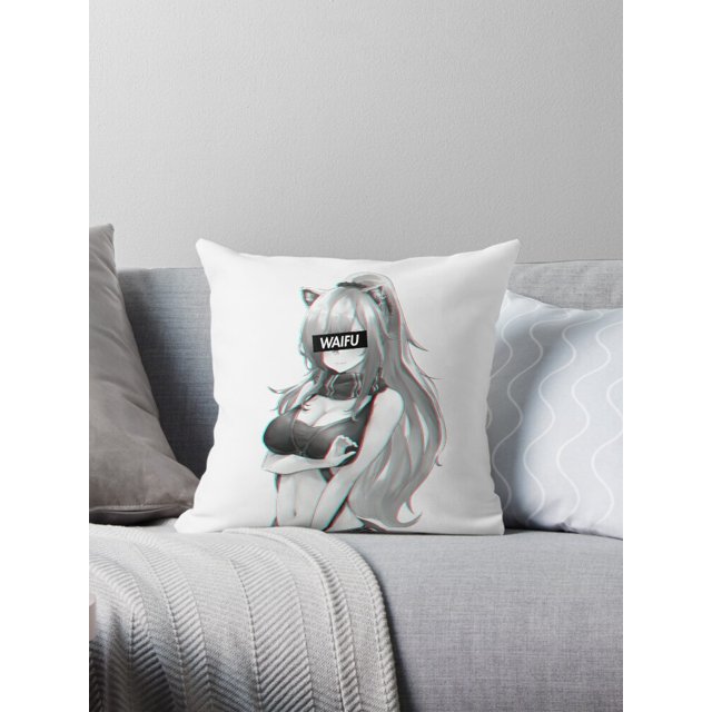 Arknights Black Waifu Material Throw Pillow Covers Cases Cushion Cover
