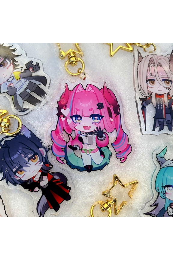 Arknights ENDFIELD chibi keychain 1 packs 6cm, random 1 pack
