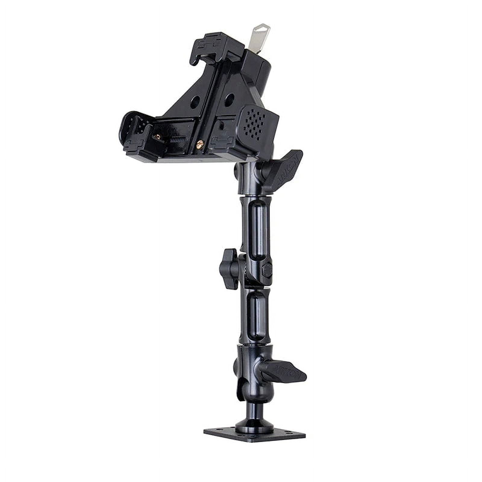 Heavy-Duty Black Multi-Angle Locking Phone Mount with Drill Base