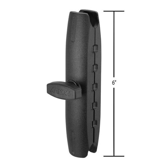 Arkon SPRM256B Robust Series 6 inch Metal Mount Shaft - 25mm (1 inch) Ball Compatible