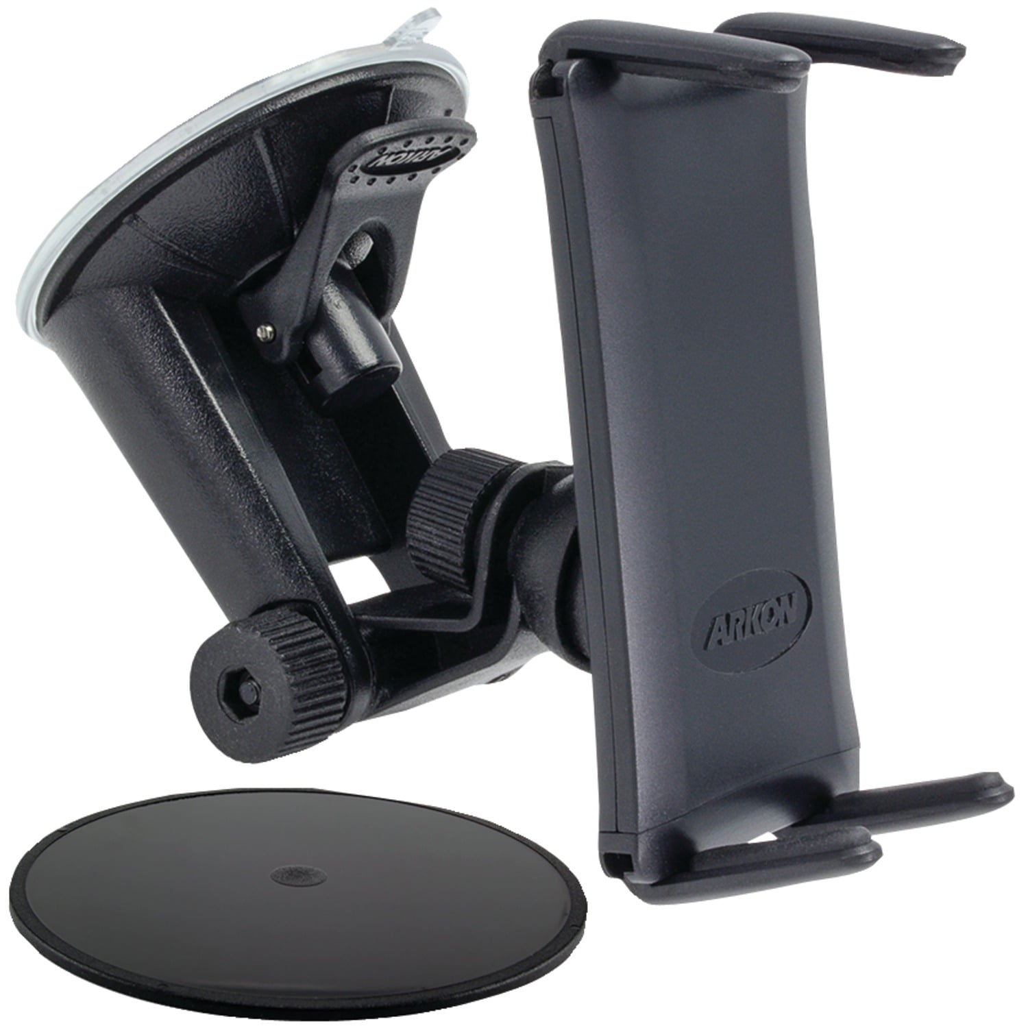 Black Adjustable Windshield/Dashboard Mount for Smartphones and Tablets