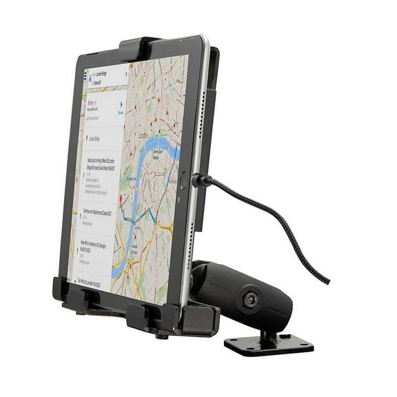 Arkon TAB42AMPSML Powered Locking Tablet Mount with Magnetic Lightning Charge Cable for Commercial and Enterprise
