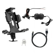 LockVise Metal Locking Tablet Mount with Drill Base Mount and Magnetic Micro USB Charge Cable for Commercial and Enterprise