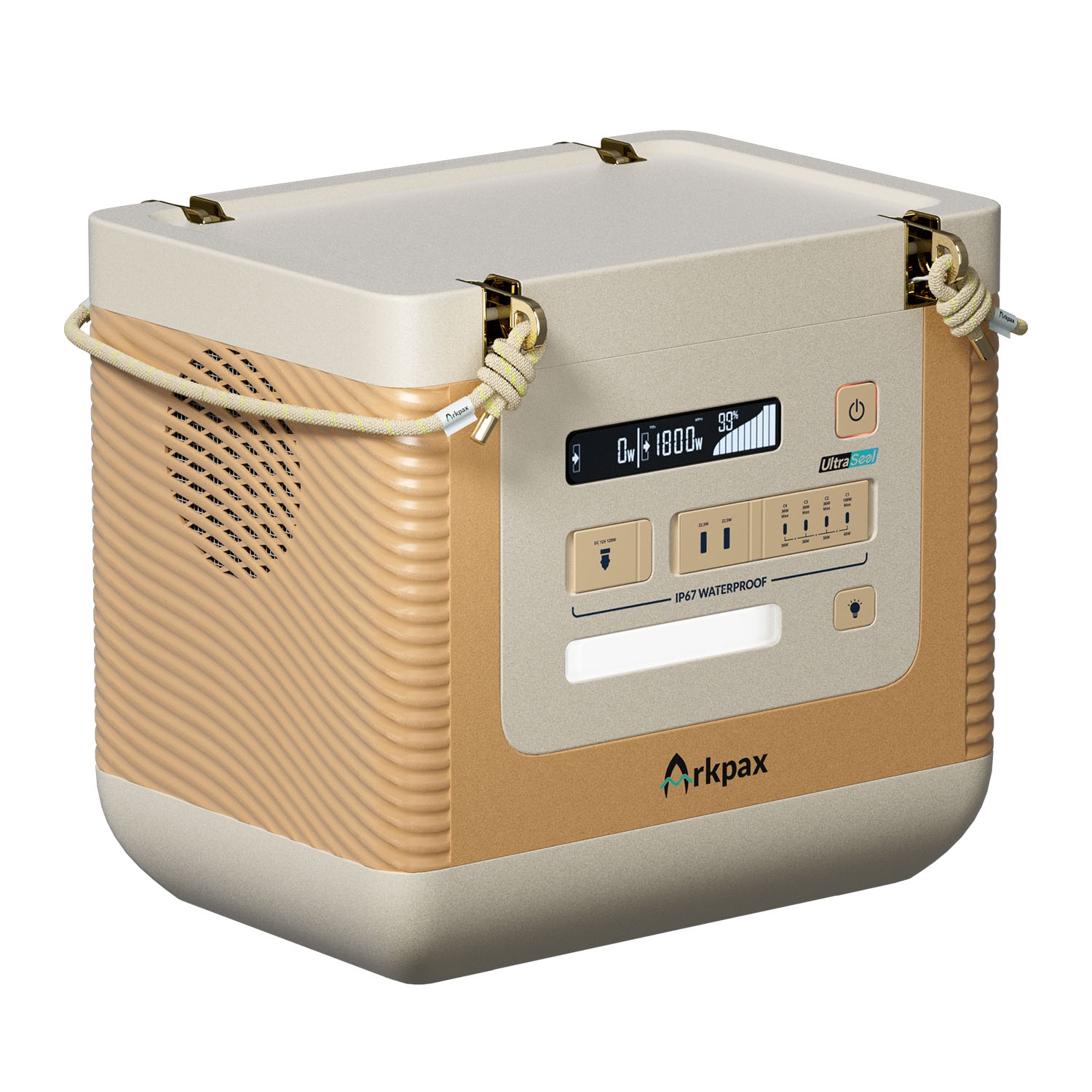 Arkpax Ark 1500Wh Power Generator, 1800W Pure Sine Wave, IP67 ...